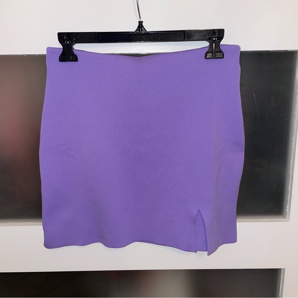 New Mango Purple knitted mini skirt - Picture 4 of 4
